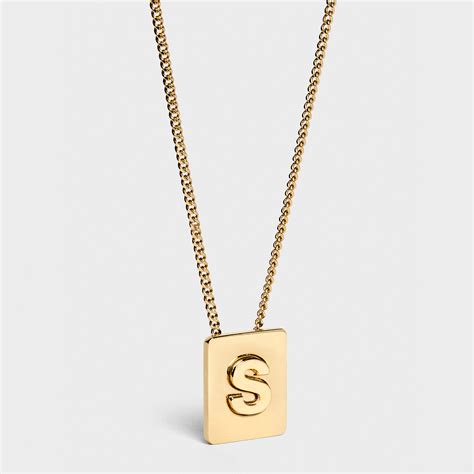 celine alphabet necklace mini|celine alphabet for women.